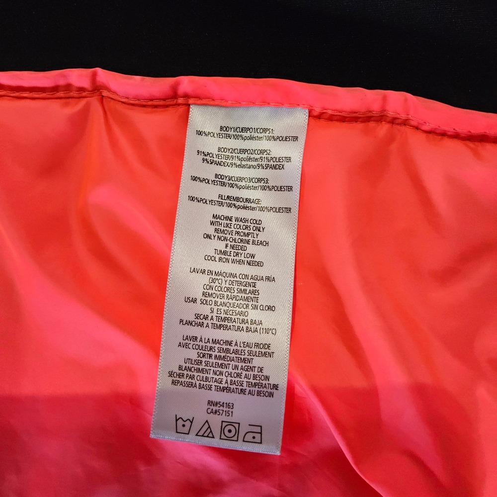 Calvin Klein Performance Puffer Jacket Womens Small Pink Hooded Mixed Media - Picture 11 of 12